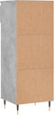 vidaXL - Schoenenkast - 40x36x105 - cm - bewerkt - hout - betongrijs