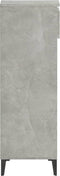 vidaXL - Schoenenkast - 40x36x105 - cm - bewerkt - hout - betongrijs
