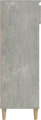 vidaXL - Schoenenkast - 40x36x105 - cm - bewerkt - hout - betongrijs