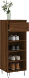 vidaXL - Schoenenkast - 40x36x105 - cm - bewerkt - hout - bruin - eikenkleur