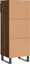 vidaXL - Schoenenkast - 40x36x105 - cm - bewerkt - hout - bruin - eikenkleur