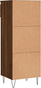 vidaXL - Schoenenkast - 40x36x105 - cm - bewerkt - hout - bruin - eikenkleur