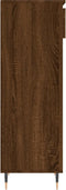 vidaXL - Schoenenkast - 40x36x105 - cm - bewerkt - hout - bruin - eikenkleur