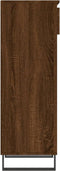 vidaXL - Schoenenkast - 40x36x105 - cm - bewerkt - hout - bruin - eikenkleur