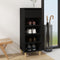 vidaXL - Schoenenkast - 40x36x105 - cm - bewerkt - hout - grijs - sonoma