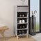 vidaXL - Schoenenkast - 40x36x105 - cm - bewerkt - hout - grijs - sonoma