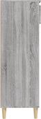 vidaXL - Schoenenkast - 40x36x105 - cm - bewerkt - hout - grijs - sonoma