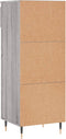 vidaXL - Schoenenkast - 40x36x105 - cm - bewerkt - hout - grijs - sonoma