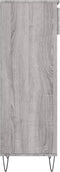 vidaXL - Schoenenkast - 40x36x105 - cm - bewerkt - hout - grijs - sonoma