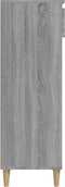 vidaXL - Schoenenkast - 40x36x105 - cm - bewerkt - hout - grijs - sonoma