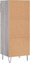 vidaXL - Schoenenkast - 40x36x105 - cm - bewerkt - hout - grijs - sonoma