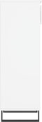 vidaXL - Schoenenkast - 40x36x105 - cm - bewerkt - hout - hoogglans - wit