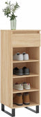 vidaXL - Schoenenkast - 40x36x105 - cm - bewerkt - hout - sonoma - eikenkleurig