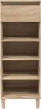 vidaXL - Schoenenkast - 40x36x105 - cm - bewerkt - hout - sonoma - eikenkleurig