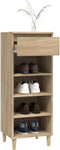 vidaXL - Schoenenkast - 40x36x105 - cm - bewerkt - hout - sonoma - eikenkleurig