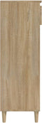 vidaXL - Schoenenkast - 40x36x105 - cm - bewerkt - hout - sonoma - eikenkleurig