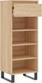 vidaXL - Schoenenkast - 40x36x105 - cm - bewerkt - hout - sonoma - eikenkleurig