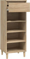 vidaXL - Schoenenkast - 40x36x105 - cm - bewerkt - hout - sonoma - eikenkleurig