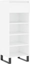 vidaXL - Schoenenkast - 40x36x105 - cm - bewerkt - hout - wit