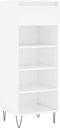 vidaXL - Schoenenkast - 40x36x105 - cm - bewerkt - hout - wit