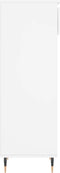 vidaXL - Schoenenkast - 40x36x105 - cm - bewerkt - hout - wit
