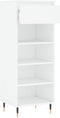 vidaXL - Schoenenkast - 40x36x105 - cm - bewerkt - hout - wit