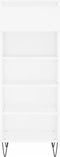 vidaXL - Schoenenkast - 40x36x105 - cm - bewerkt - hout - wit