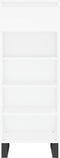 vidaXL - Schoenenkast - 40x36x105 - cm - bewerkt - hout - wit