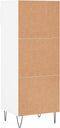 vidaXL - Schoenenkast - 40x36x105 - cm - bewerkt - hout - wit