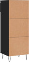 vidaXL - Schoenenkast - 40x36x105 - cm - bewerkt - hout - zwart