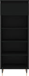 vidaXL - Schoenenkast - 40x36x105 - cm - bewerkt - hout - zwart