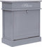 vidaXL - Schoenenkast - 50x28x58 - cm - paulowniahout - grijs