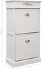 vidaXL - Schoenenkast - 50x28x58 - cm - paulowniahout - grijs