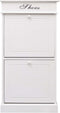 vidaXL - Schoenenkast - 50x28x58 - cm - paulowniahout - grijs