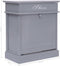 vidaXL - Schoenenkast - 50x28x58 - cm - paulowniahout - grijs