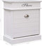 vidaXL - Schoenenkast - 50x28x58 - cm - paulowniahout - wit