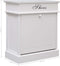 vidaXL - Schoenenkast - 50x28x58 - cm - paulowniahout - wit