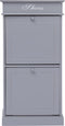 vidaXL - Schoenenkast - 50x28x98 - cm - paulowniahout - grijs