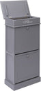 vidaXL - Schoenenkast - 50x28x98 - cm - paulowniahout - grijs