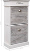 vidaXL - Schoenenkast - 50x28x98 - cm - paulowniahout - grijs