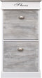 vidaXL - Schoenenkast - 50x28x98 - cm - paulowniahout - grijs