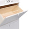 vidaXL - Schoenenkast - 50x28x98 - cm - paulowniahout - wit