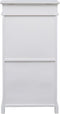 vidaXL - Schoenenkast - 50x28x98 - cm - paulowniahout - wit
