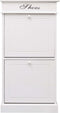 vidaXL - Schoenenkast - 50x28x98 - cm - paulowniahout - wit