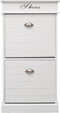 vidaXL - Schoenenkast - 50x28x98 - cm - paulowniahout - wit