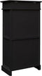 vidaXL - Schoenenkast - 50x28x98 - cm - paulowniahout - zwart