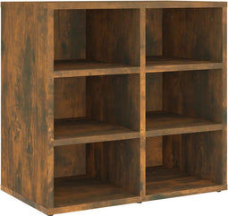 vidaXL - Schoenenkast - 52,5x30x50 - cm - gerookt - eikenkleurig