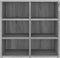 vidaXL - Schoenenkast - 52,5x30x50 - cm - grijs - sonoma - eikenkleurig