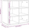 vidaXL - Schoenenkast - 52,5x30x50 - cm - grijs - sonoma - eikenkleurig