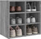 vidaXL - Schoenenkast - 52,5x30x50 - cm - grijs - sonoma - eikenkleurig